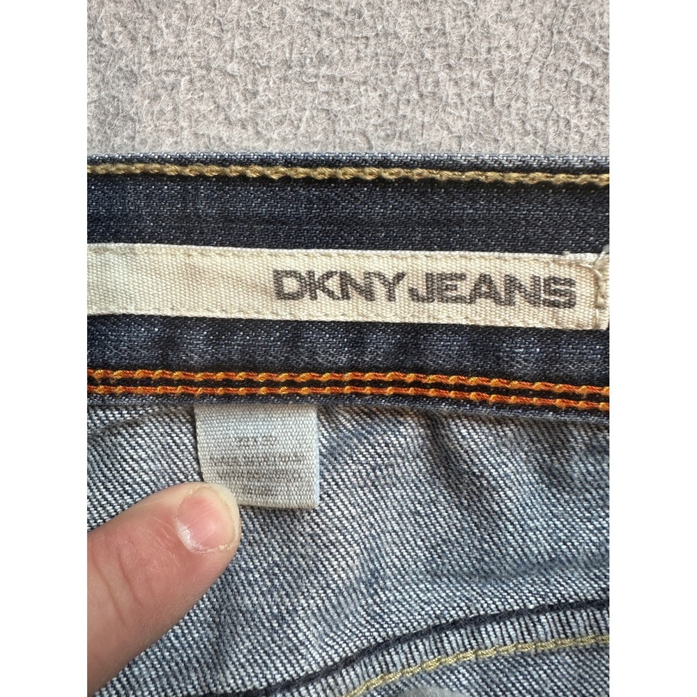 Vintage DKNY Brooklyn Straight Leg Jeans Mens 33x29 Medium Wash Blue Denim Y2K - Picture 3 of 16